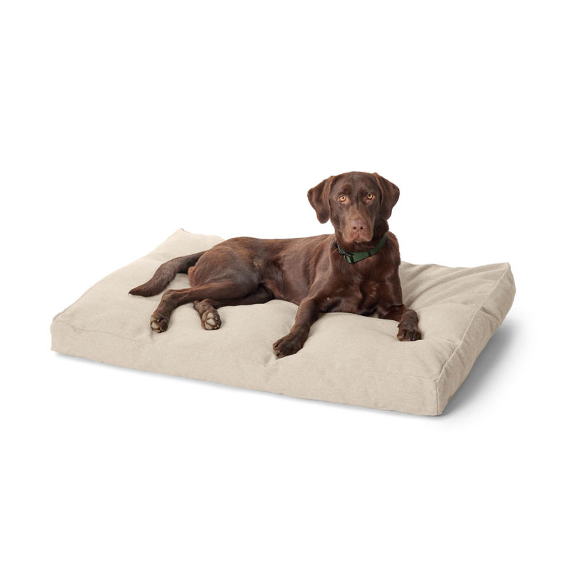 Orvis ComfortFill-Eco&reg; Lounger Dog Bed - HEATHERED KHAKI image number 0