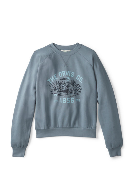 Women&rsquo;s Campfire Graphic Crewneck Sweatshirt - BLUE HAZE