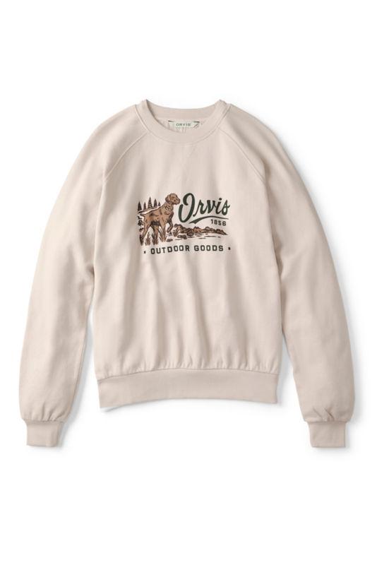 Women&rsquo;s Campfire Graphic Crewneck Sweatshirt - PALE STONE