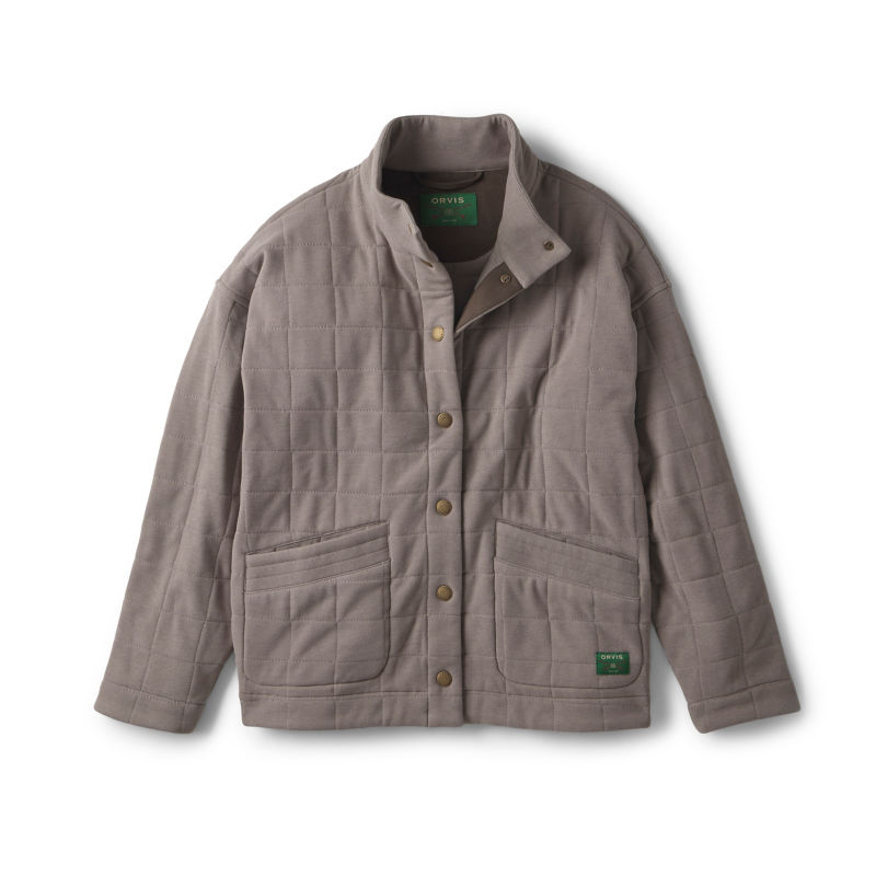 Women&rsquo;s Battenkill Quilted Shirt Jacket - MUSHROOM HEATHER/ESPRESSO