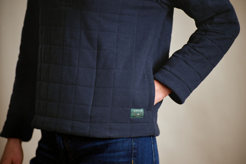 Women&rsquo;s Battenkill Quilted 1/2-Snap Sweatshirt - DARK NAVY/DARK NAVY image number 1