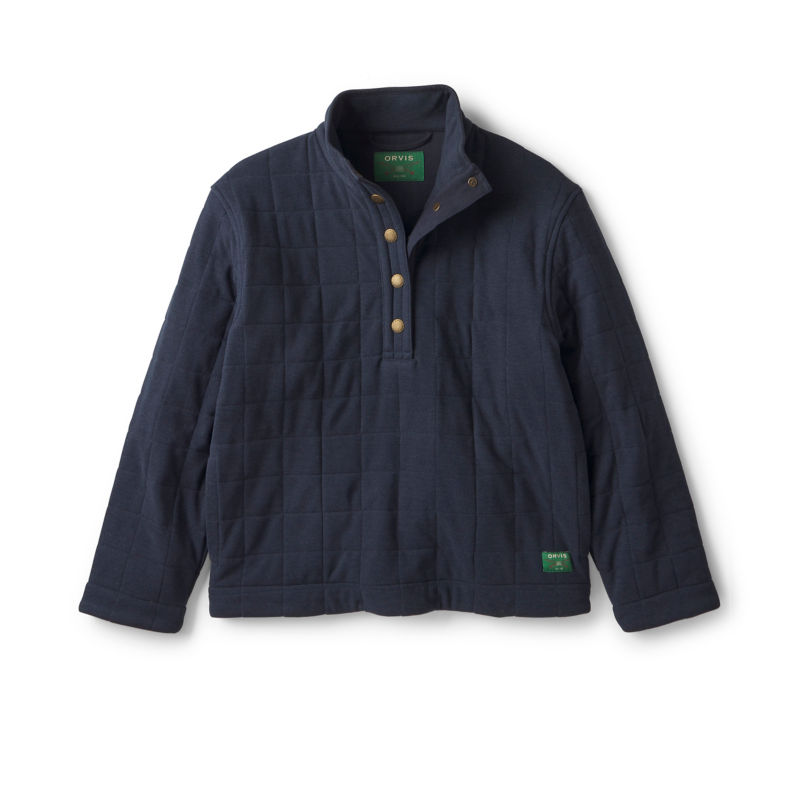 Women&rsquo;s Battenkill Quilted 1/2-Snap Sweatshirt - DARK NAVY/DARK NAVY image number 5