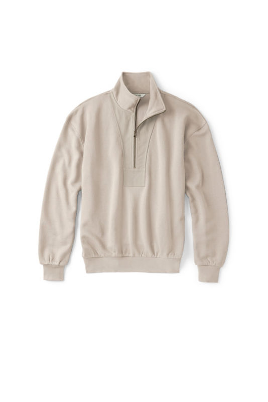 Women&rsquo;s Campfire 1/4-Zip Sweatshirt - PALE STONE
