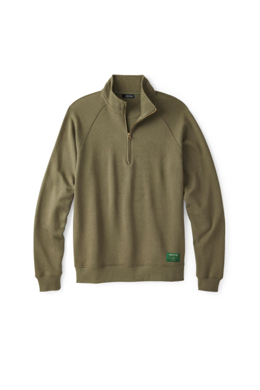 Men&rsquo;s Campfire 1/4-Zip Sweatshirt - TARRAGON image number 5