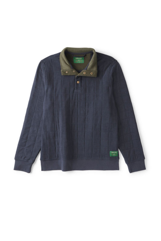 Men&rsquo;s Battenkill Quilted 1/4-Snap Sweatshirt - DARK NAVY