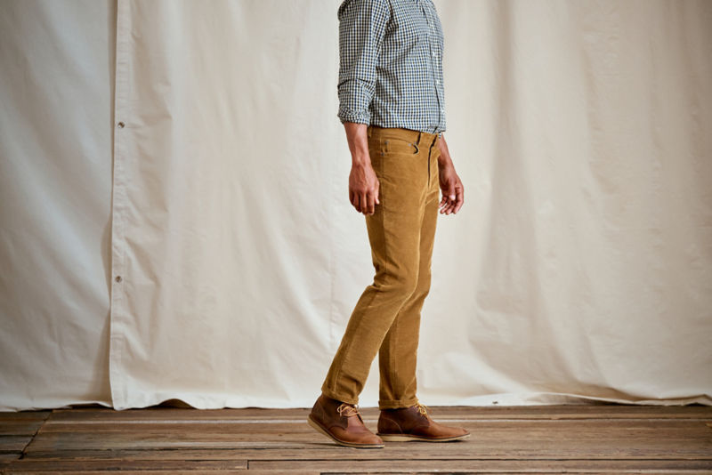 1856 Stretch 5-Pocket Corduroy Pants - FIELD KHAKI image number 3