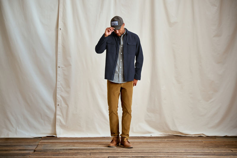 Lightweight Wool Shirt Jacket - DARK NAVY image number 2