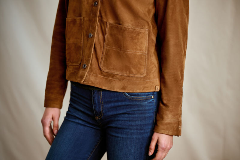 Women&rsquo;s Campfire Suede Jacket - COGNAC image number 2
