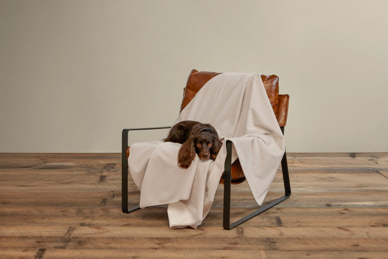 Waterproof Fleece Throw Blanket - PALE STONE