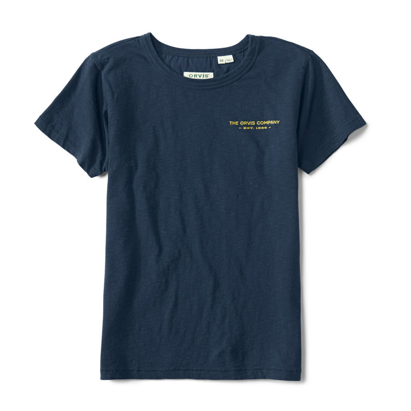 Bromley Slub Graphic Crewneck Tee - TRUE NAVY