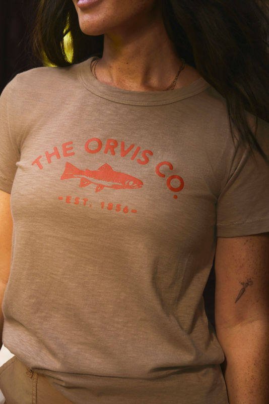 Bromley Slub Graphic Crewneck Tee - FIELD KHAKI image number 1