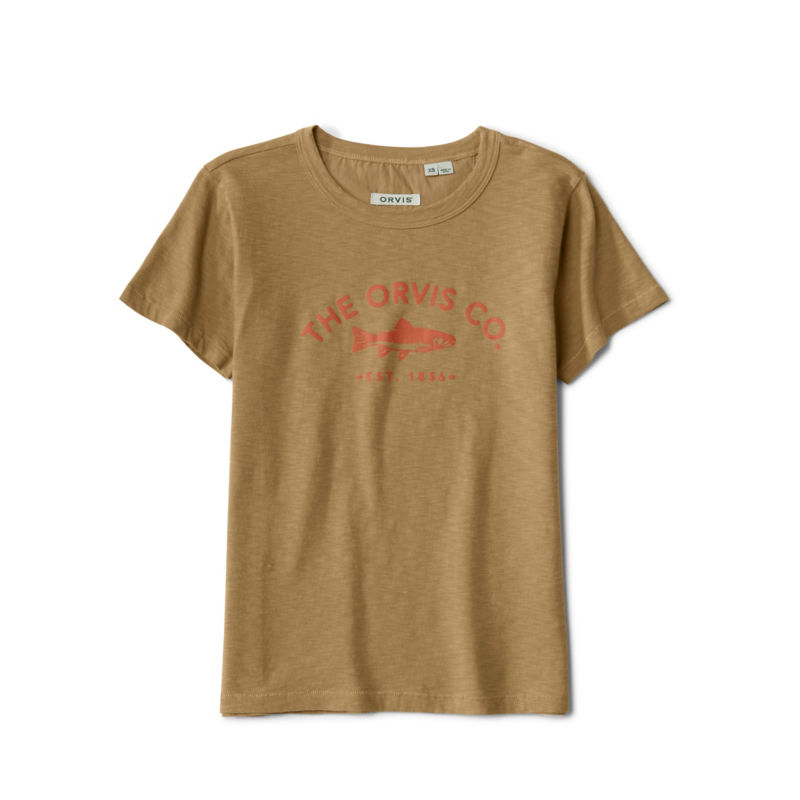 Bromley Slub Graphic Crewneck Tee - FIELD KHAKI image number 3