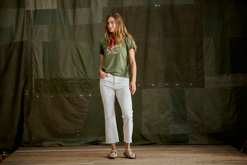 Bromley Slub Graphic Crewneck Tee - MOSS