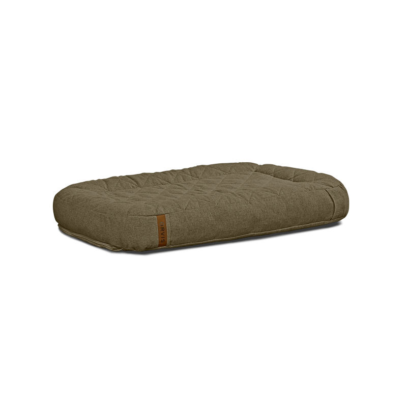 Memory Foam Lounger Dog Bed - OLIVE image number 2