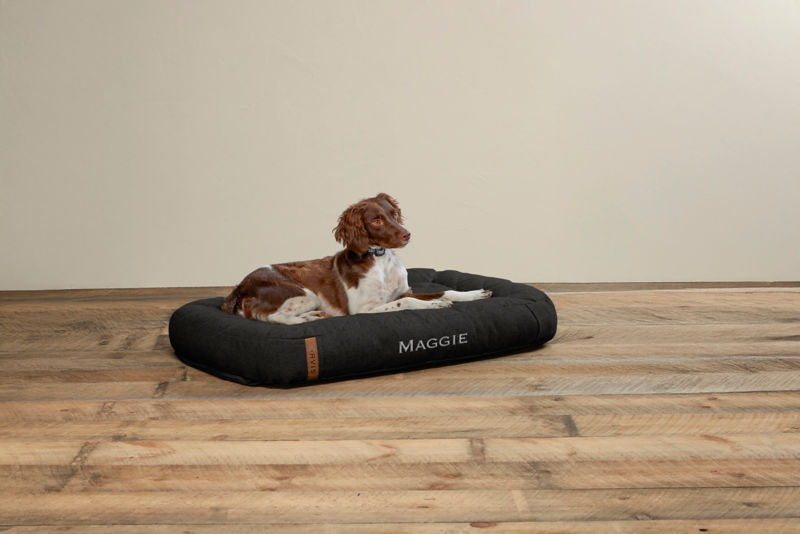 Memory Foam Lounger Dog Bed - CHARCOAL image number 1