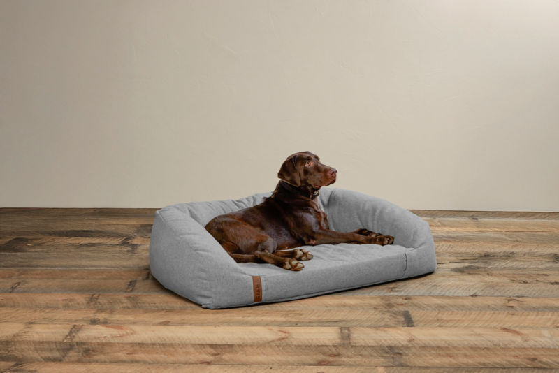 Memory Foam Couch Dog Bed - LIGHT GRAY image number 1