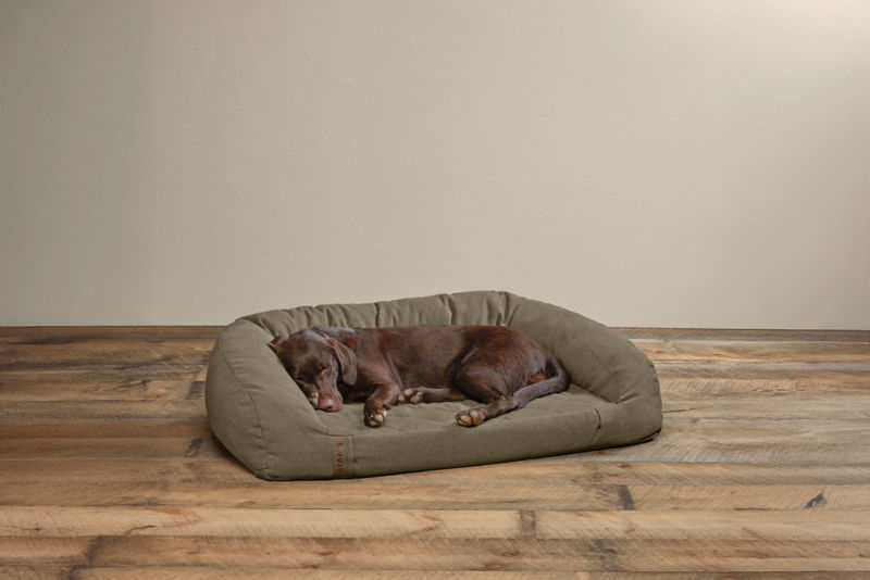 Memory Foam Couch Dog Bed - OLIVE image number 0