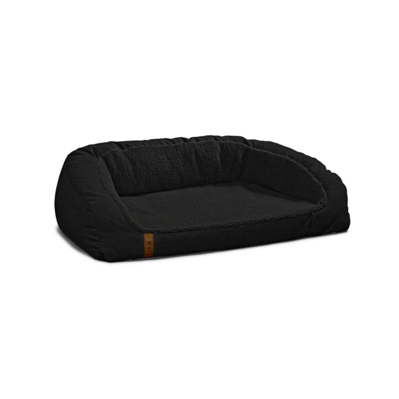 FleeceLock&reg; Memory Foam Couch Dog Bed - CHARCOAL image number 4