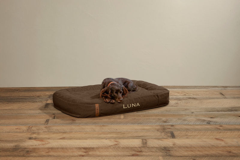 ToughChew&reg; Memory Foam Lounger Dog Bed - CHOCOLATE