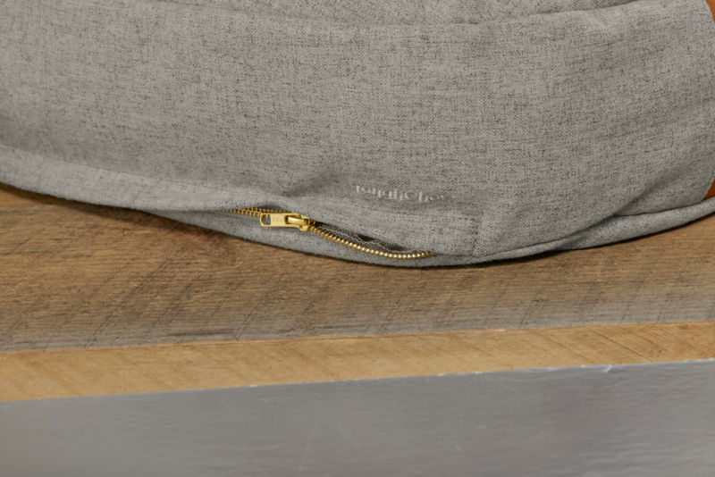 ToughChew&reg; Memory Foam Lounger Dog Bed - LIGHT GRAY image number 3