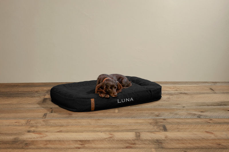 ToughChew&reg; Memory Foam Lounger Dog Bed - CHARCOAL image number 1