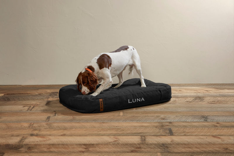 ToughChew&reg; Memory Foam Lounger Dog Bed - CHARCOAL image number 3