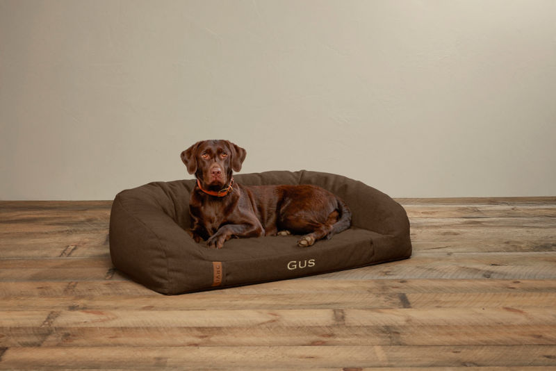 ToughChew&reg; Memory Foam Couch Dog Bed - CHOCOLATE image number 2