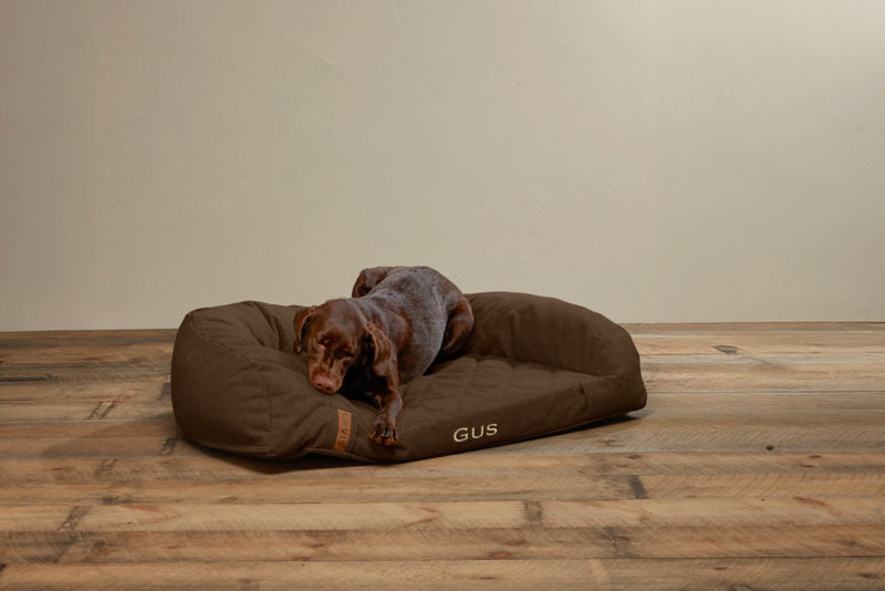 ToughChew&reg; Memory Foam Couch Dog Bed - CHOCOLATE image number 1
