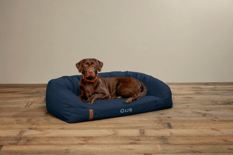 ToughChew&reg; Memory Foam Couch Dog Bed - NAVY image number 2