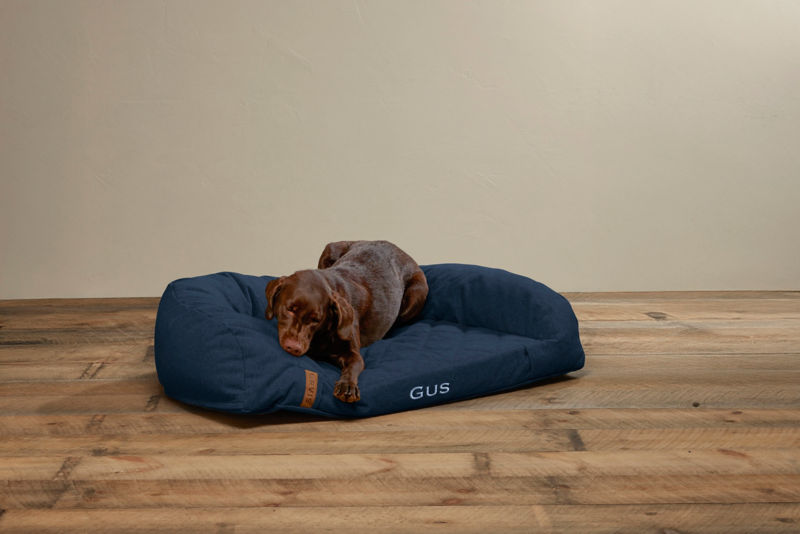 ToughChew&reg; Memory Foam Couch Dog Bed - NAVY image number 1
