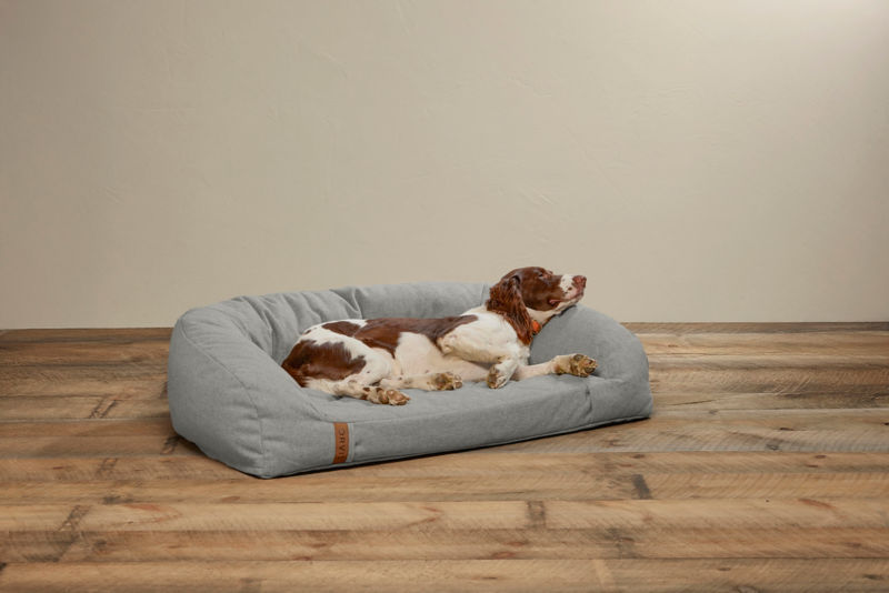 ToughChew&reg; Memory Foam Couch Dog Bed - LIGHT GRAY image number 3