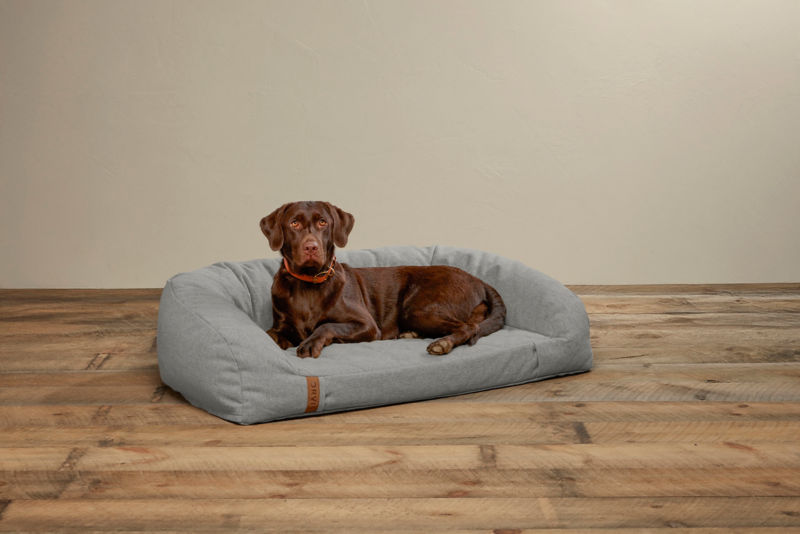 ToughChew&reg; Memory Foam Couch Dog Bed - LIGHT GRAY image number 0