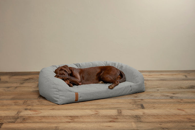 ToughChew&reg; Memory Foam Couch Dog Bed - LIGHT GRAY image number 2