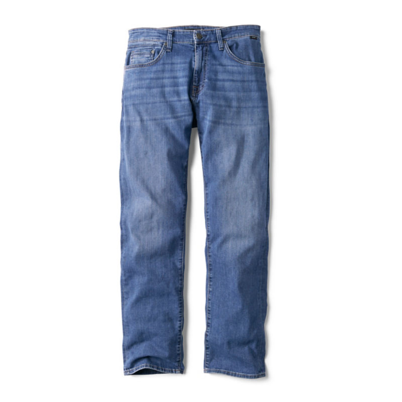 Mavi Zach Straight Leg Jeans - MID INDIGO image number 1