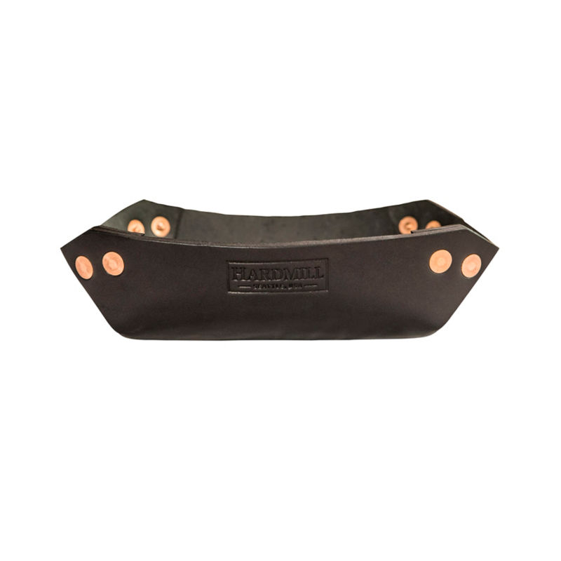 Hardmill Leather Valet Tray - BLACK