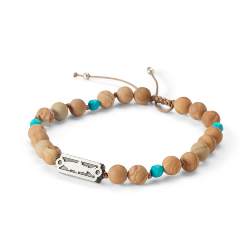 Sight Line Trout Beaded Bracelet - SANDALWOOD