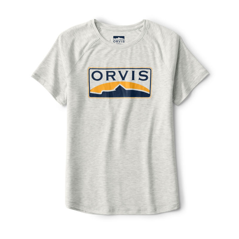 Women's DriCast&trade; Graphic Crewneck Tee - PALE GRAY HEATHER