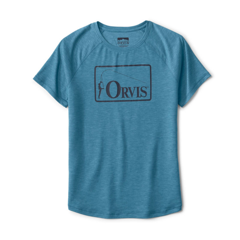 Women's DriCast&trade; Graphic Crewneck Tee - BLUE LAGOON