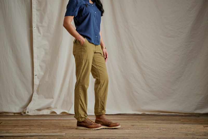 Women's 1856 Stretch Poplin Utility Pants - FIELD KHAKI image number 1
