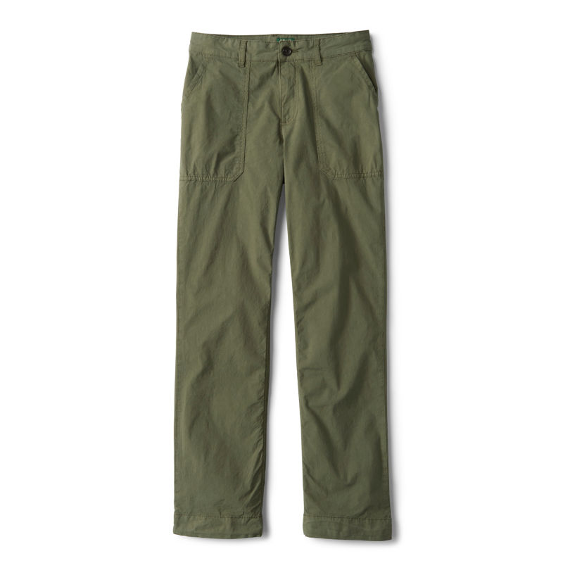 Women's 1856 Stretch Poplin Utility Pants - TARRAGON image number 3