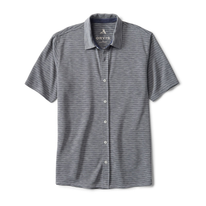 Three Forks Knit Short-Sleeve Shirt - TRUE NAVY/TITANIUM image number 2