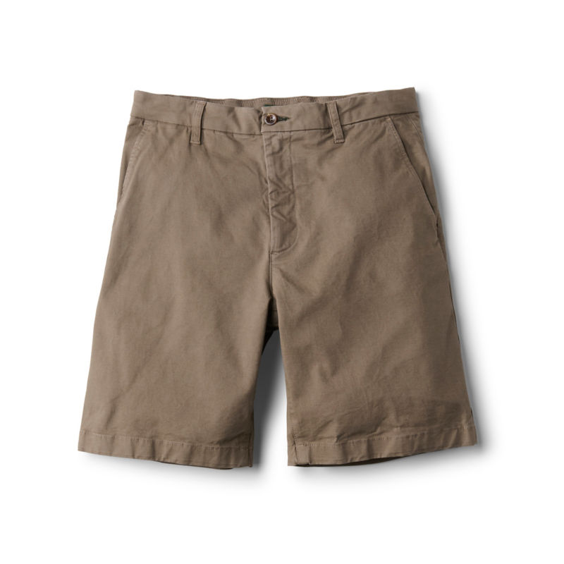 1856 Stretch Twill 9" Chino Shorts - MUSHROOM image number 0