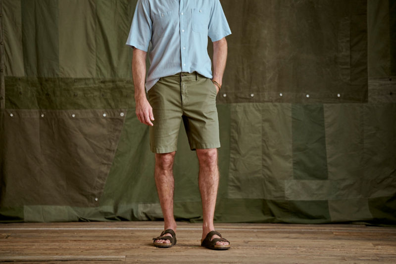 1856 Stretch Twill 9" Chino Shorts - KHAKI image number 3