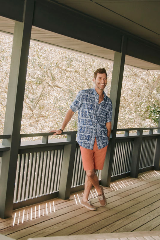 1856 Stretch Twill 9" Chino Shorts - RED CLAY image number 1