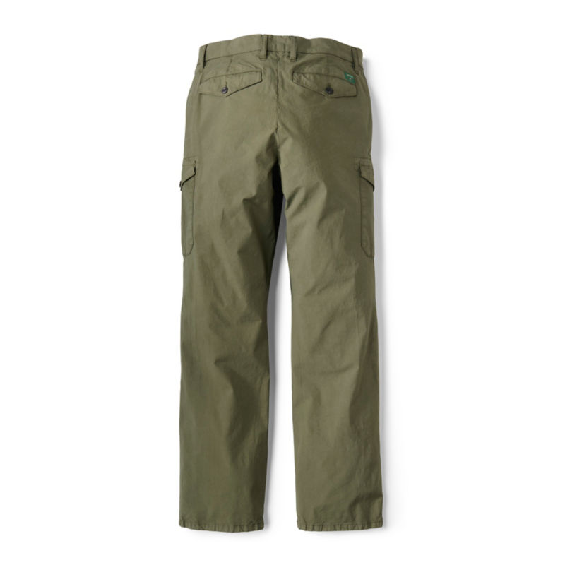 Men's 1856 Stretch Poplin Regular Fit Cargo Pants - TARRAGON image number 6