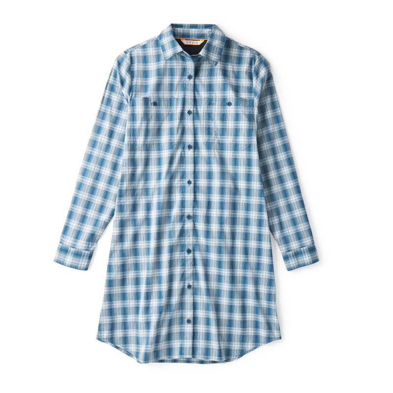 River Guide Plaid Shirt Dress - LAKESIDE PLAID