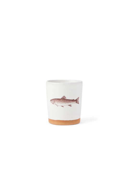 Grayling Ceramics Tumbler - FISH WHITE
