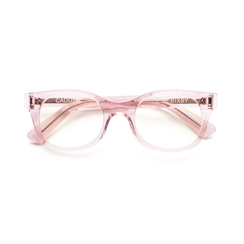 CADDIS Bixby Reading Glasses - POLISHED CLEAR PINK