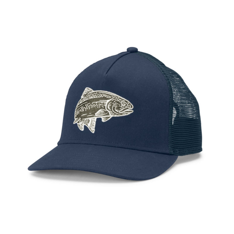 Trout Trucker Hat - NAVY