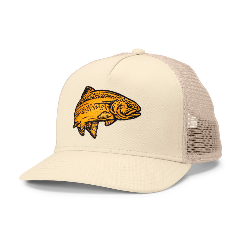 Trout Trucker Hat - PALE STONE
